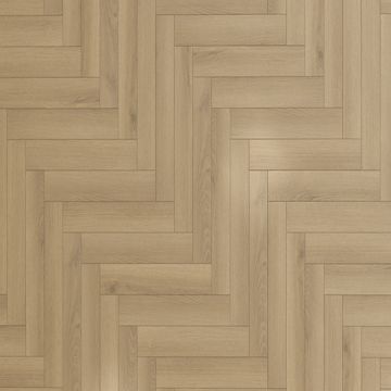 Aspen Natural Oak Neutral Wood Effect Click Laminate Flooring - Herringbone (8mm),For All Rooms & Contract Commercial Use