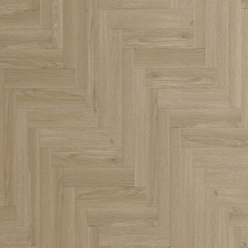 Aspen Oak Natural Brown Wood Effect Click Laminate Flooring - Herringbone (8mm),For All Rooms & Contract Commercial Usage