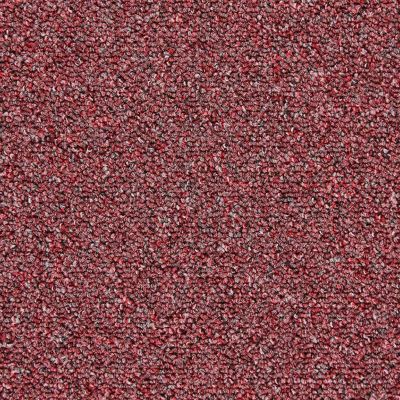 Rimini 110 Red 5.9mm Loop Pile Plain Bitumen Backed Carpet Tile For Home & Commercial Use