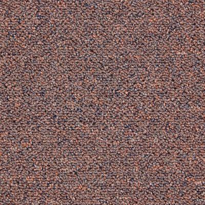 Rimini 114 Rust 5.9mm Loop Pile Plain Bitumen Backed Carpet Tile For Home & Commercial Use