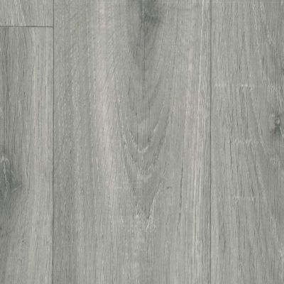 Grey Wood Effect Anti-Slip Vinyl Flooring For LivingRoom, Kitchen, 3.0mm Thick Cushion Backed Vinyl Sheet