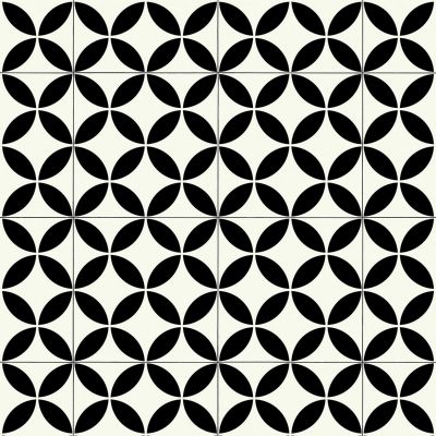 8002 Black White Designer Anti-Slip 2.8mm Thick Vinyl Flooring For Kitchen, Bathroom, Living Room