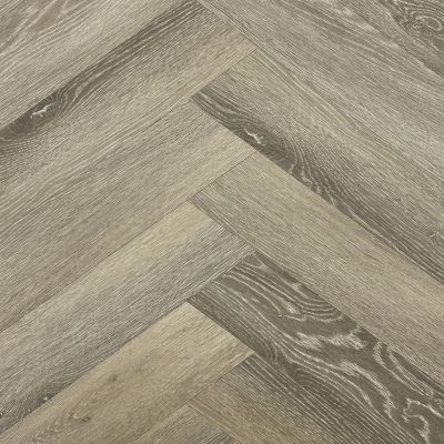 Estyle Symphony Worn Oak Wood Effect Glue Down LVT Flooring - Herringbone (2.5mm) For Domestic & Commercial Use, Suitable For Underfloor Heating