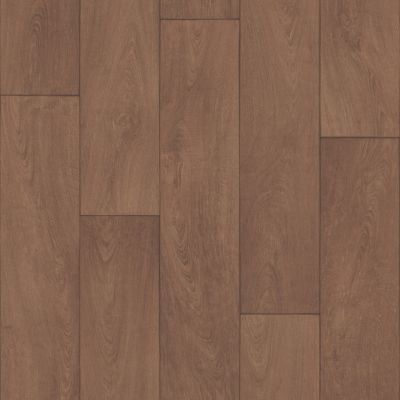 Harlem Deep Oak Brown Wood Effect Anti-Slip Vinyl Flooring For Domestic Use, 2.6mm Thick Vinyl Sheet with Cushioned Backing