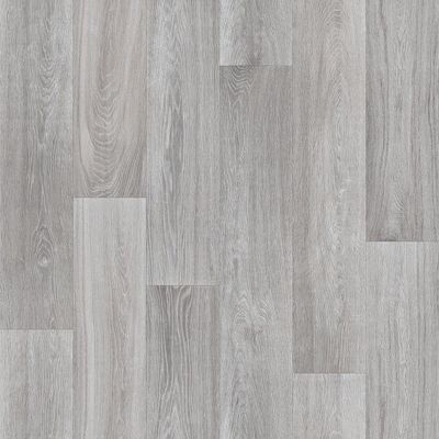 Atlas Driftwood Oak Grey Wood Effect Anti-Slip Vinyl Flooring For Bathroom, Kitchen, Bedroom, 2.5mm Thick Vinyl Sheet