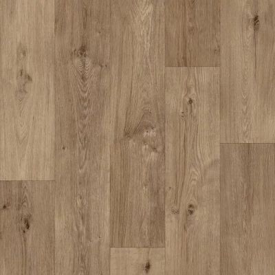 Polyflor Architex Alden Oak 3402 Wood Effect Brown Anti-Slip Commercial Vinyl Flooring Sheet For Usage In Restaurantss, Hospitals, & Garages 