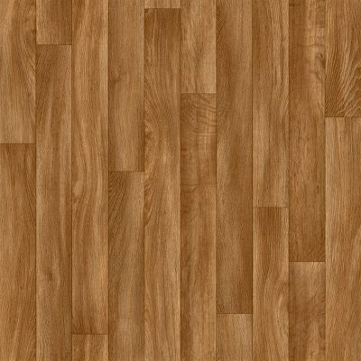 Non Slip Dark Brown Wood Effect Vinyl Flooring For LivingRoom, Hallways, 2mm Textile Backing Vinyl Sheet 