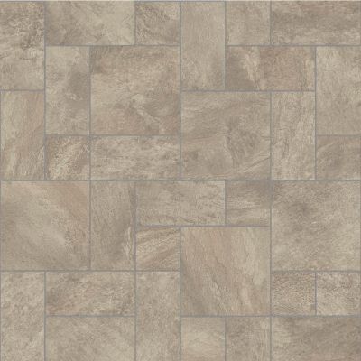 Portland 191L Brown Stone Effect Anti-Slip Vinyl Flooring For Kitchen, Bathroom, 3.8mm Thick Felt Backed Vinyl Sheet