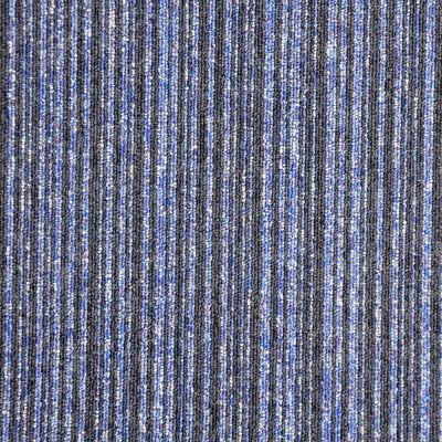 Vital Carpet Tiles 876310 STRIPE Navy Grey Contract Carpet Tiles for Domestic & Commercial Use