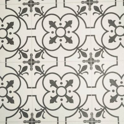 Cream Grey Designer Effect Vinyl Flooring For LivingRoom, Kitchen, 2mm Thick Textile Backing Vinyl Sheet